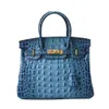 Designer Bags Luxury Fashion Totes 2023 New Crocodile Pattern True Leather Bag Women's Bag Original Leather Cowhide Lock Buckle Fashion Handbag Bridal Bag