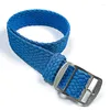 Titta på band 16mm 18mm 20mm 22mm Nylon Canvas Band Rand Watchband Men Women Woven Armband Accessories for Perlon Straps