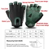 ROCKBROS Road Bike MTB Gloves Microfiber Wear Resistant Gym Training Fingerless Glove Half Finger Bicycle Cycling Equipment 240111