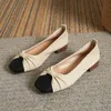 2024 spring designer women shoes New Bow Colored Low Heel Square Head Shallow Mouth Single Shoes 36-41