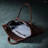 Briefcases Vintage Men's Bag Crazy Horse Leather Totes For Man Large Size Business Briefcase 16 Inch Laptop 2024 Capacity Handbag
