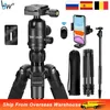 Monopods Tripod for Camera 168cm Photography Foldable Travel Aluminum Tall Monopod for DSLR/Mirrorless/iPad/Sony/Nikon/Canon/Phone