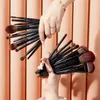 Jessup Makeup Brushes set3-21pcs Premium Synthetic Big Powder Brush Foundation Concealer Eyeshadow Eyeliner Spoolie Wooden T271 240110