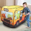 Speeltent Speelgoed Opvouwbaar Speelhuisje Brandweerwagen Auto Spelhuis Bustent Indoor Ballenbad Speelgoedtent voor kinderen 2 3 4 5 jaar 240110