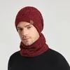 Kadın Erkekler Örme Şapka Eşarp Termal Beanie Kış Sıcak Kadın Kapakları Unisex Kalın Kürk Kürk Balaclava Bobble Şapkaları Kadınlar İçin 240111