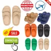 Designer Casual Platform Slides tofflor Män Kvinna slitstarande lätt vikt Andningsbar lågklippta mjuka sulor Sandaler Flat Summer Beach Slipper