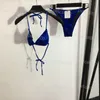 Costume da bagno stampato sexy con scollo all'americana, costume da bagno stampato da donna, slip con reggiseno push up, set bikini da spiaggia estivo per costumi da bagno per coppie