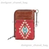 Korthållare Bomull och linne tryckt Western Women's Wallet Bohemian Card Bag Handväska T240111