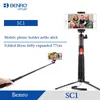 Trépieds Benro Sc1 sans fil Bluetooth fibre de carbone Flexible Selfie bâton trépied de Table pour Iphone X caméra d'action Gopro Sumsang Pk Smooth4