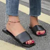 Slippers Women Shoes 2024 Summer Cold Soed Color Flat Beach Открытый каблук на носке Summer Hot с коробкой