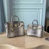 Designer Bags Luxury Fashion Totes High End Lizard Mönstrad kohudpåse äkta läderhandväska mjuk läder kvinnors väska djur mönstrad enkel axel korsbod