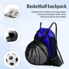 Saco de bola de esporte portátil basquete futebol vôlei armazenamento mochila saco basquete futebol vôlei mochila 240111