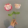 Inne sztuki i rzemiosło świnia szydełkowa bukiet sztuczne doniczki kwiatowe Kawaii kwiaty Walentynki Prezenty Wedding dziewczyna dzieci