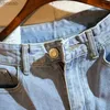 Shorts masculinos 2020 nova chegada venda quente jeans homens zíper voar calças de carga sólida japonês cor clara lavagem shorts tubo reto macacão robin yq240111