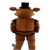 2019 High quality Five Nights at Freddy's FNAF Freddy Fazbear Mascot Costume Cartoon Mascot Custom283O