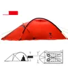 テントとシェルター冬の2人用登山テント屋外カム用品ポータブルトレッキング軽量防水ダブルデッカーd otcbi