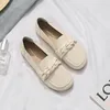 Geklede schoenen 2024 mode dames ronde kop damesflats lichte loafers effen plat met casual zapatos