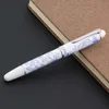 Caneta tinteiro chinesa de alta qualidade, padrão de porcelana azul e branca, ponta média, artigos de papelaria, material escolar de escritório 240111