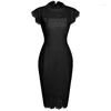 Casual Dresses Women Sexy Elegant Evening Party Date Lace Lady Sleeveless Slim Bodycon Bag Hip Pencil Vestidos Burgundy Black