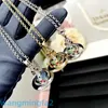 2024Designer Western Empress Dowagernecklace of the West 3D Earth Planet Memale UFO Blue Crystal Saturn Micro Ampere Necklace