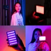 Bags Ulanzi Vl120 Rgb Compact Video Light with Display Screen Diffuser Mini Camera Rgb Light Smartphone Selfie Lighting 3100mah