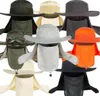 Nylon pêche en plein air été ombre soleil Sunsn casquette cou visage 360 ° Anti-UV pêcheur chapeau combinaison fonction casquette Hats6804156