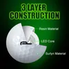 6 stks/set 2 Lagen Praktijk Golfbal LED Verlichting Golf Range Ballen voor Kinderen/Volwassenen Golf Light Up Ballen 240110