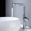 Bathroom Sink Faucets Chrome Plated Tall High Quality Brass Faucet Cold Water Single Hole Basin Mixer Tap Design