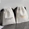 Дисплей хлопковые подарочные пакеты более качественные швейные муслиновые пылевой мешок 5x7 см 7x9 см 11x14 см 15x20 см (6x8 дюймов)