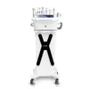 2024 Vertical 9 in 1 Radiofrequency + Ultrasound Skin Facial Care Fine Line Improving Dark Circle Remove Aqua Jet Hydrating Anti-aging Apparatus