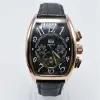 AAA Ginevra marchio di lusso in pelle meccanico automatico orologi da uomo drop tourbillon scheletro oro orologio da polso da uomo219d249M