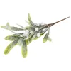 Flores decorativas natal simulado visco estacas falso plantas decoração natal ramos artificiais ginkgo haste falsa