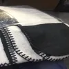 2021 nova carta cobertor de caxemira lã macia cachecol xale portátil quente xadrez sofá cama velo malha lance cobertor 140-170cm252q