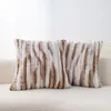 Pillow Plush Cover Solid Decorative Pillows For The Couch Sofa Fluffy Soft Fur Cases Home Decor 1PC