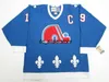 pas cher personnalisé JOE SAKIC NORDIQUES DE QUÉBEC VINTAGE CCM HOCKEY JERSEY Stitch ajouter n'importe quel numéro nom HOMMES KID HOCKEY JERSEYS XS5XL4504304