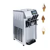 Commercial 3 Flavors Hard Soft Ice Cream Machine Vertical Fruit Roll Maker Yogurt Making Vending For Sale