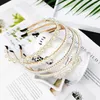 Hair Clips Elegant Hand Woven Pearl Hairband Korean Headwear Headband Clip Headdress Wedding Bride Crown Accessories Hairstyle Jewelry