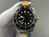 Novo relógio mecânico automático masculino de luxo 43mm preto, azul e vermelho mostrador pulseira de aço inoxidável montre de luxe 01