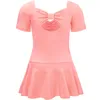 Robe de Ballet filles justaucorps ballerine danse body gymnastique justaucorps pour enfants coton Ballet robe séparée Shorts costume 240111