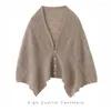 Scarves Winter Spring High-quality Cashmere Shawl Women's Scarf Soft Warm Neck Fashion Mantles Versatile Knitted Poncho Wraps