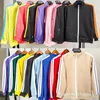 Mens Tracksuits ActiveWear Men's Tops and Pants Straight Casual Suits Green Blue Khaki Solid Multicolor Striped Holstery Trend High Street Wild Joggers Suits SSSS