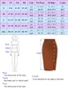 KK femmes tricot jupe crayon longueur au genou taille haute fente moulante pull jupes avec boutons côté fendu bureau dames Fit jupes 240111