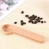 Strumenti di misurazione Paletta da caffè multifunzione in legno e clip per sacchetto Sigillante Cucchiaio da cucina (10 pezzi)