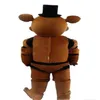 2019 Hoge kwaliteit Vijf Nachten op Freddy FNAF Freddy Fazbear Mascotte Kostuum Cartoon Mascotte Custom228C