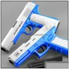 Gun Toys Kids Toy Model With Jump Ejecting Outdoor Sports Mag Soft S For Boys Girls Pl Back Action Pistol Foam Blaster P Dhoc2 Drop Dhf9W