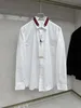 Designer Dress Shirt Luxury Dress Shirt Långärmad Casual Business Clothing-märke Märke Button M-3XL 2024