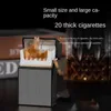 Nouveau Étui à cigarettes Rechargeable A6 20 pièces boîtes régulières briquet