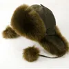 Berets Winter Earflap Hat Fashion Female Warm Non-Shedding Girls Faux Fur Ushanka Hats Lady Mountain Climbing Ski Headgear