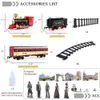 Electric/RC Track Cargo Cargo Cargo i długie ścieżki elektryczne pociągi z zabawkami z lokomotywą parową akumulator obsługiwany zabawki SMO DHOTC