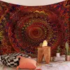 Tapis Polyester Mandala imprimé tapisserie tenture murale tapis jeter Yoga tapis de plage couverture grand 150*200 cm tapis de couchage tapisserie d'art mural